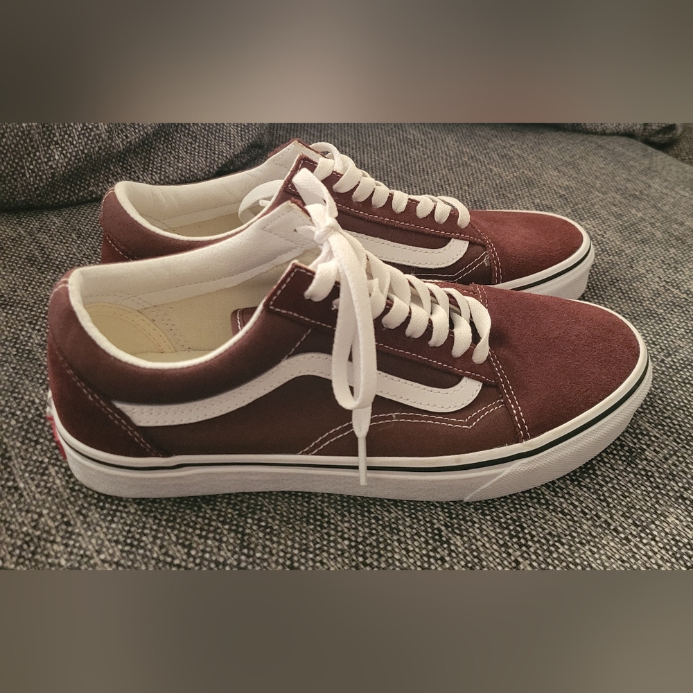 VANS Brown and White Sneakers